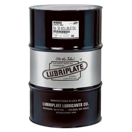 LUBRIPLATE 35 Soluble Oil, Drum, General Purpose, Water Soluble Cutting Fluid L0576-062